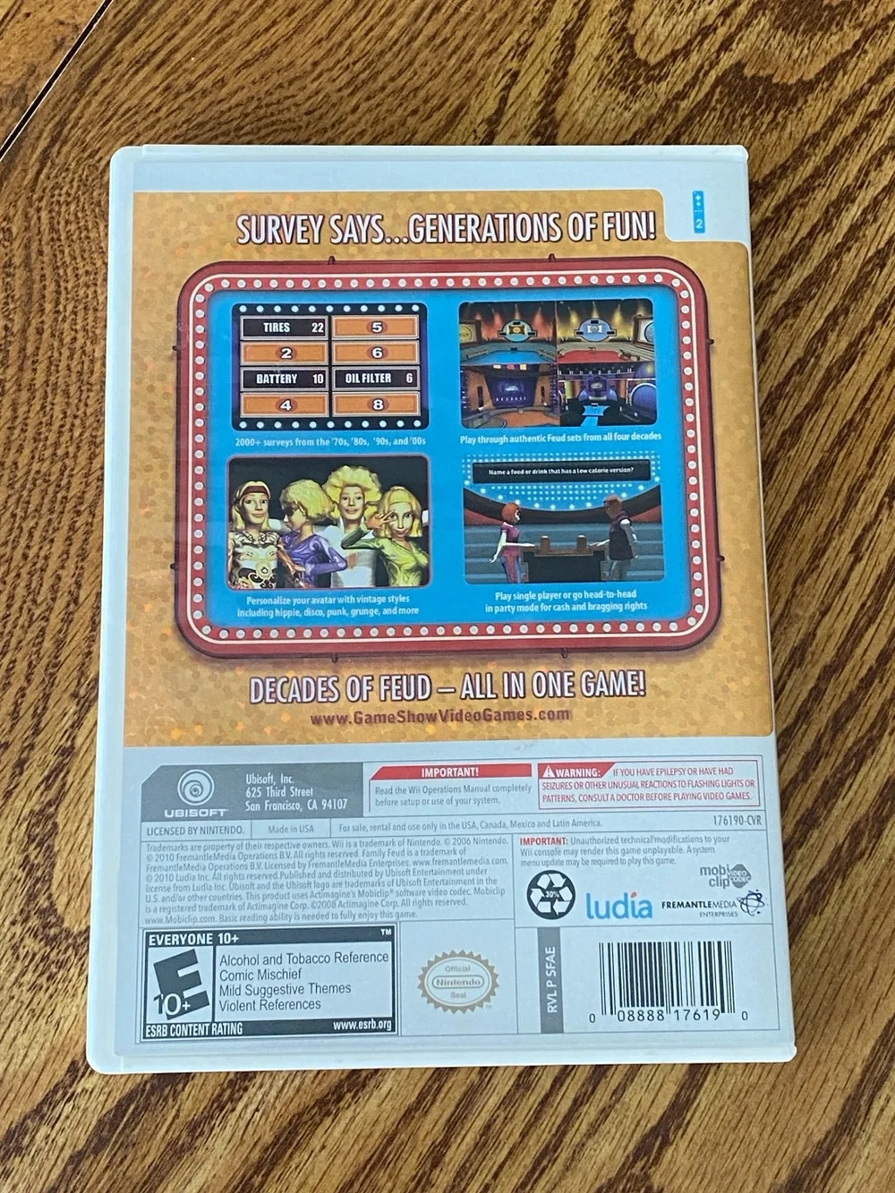 Family Feud Decades Wii Game